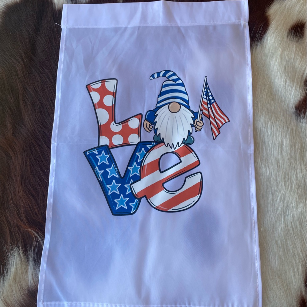 hand designed yard flag